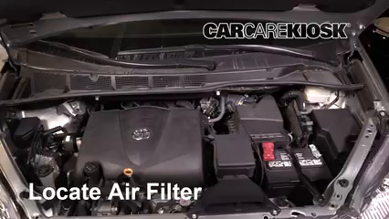 2019 Toyota Sienna XLE 3.5L V6 Filtro de aire (motor) Control